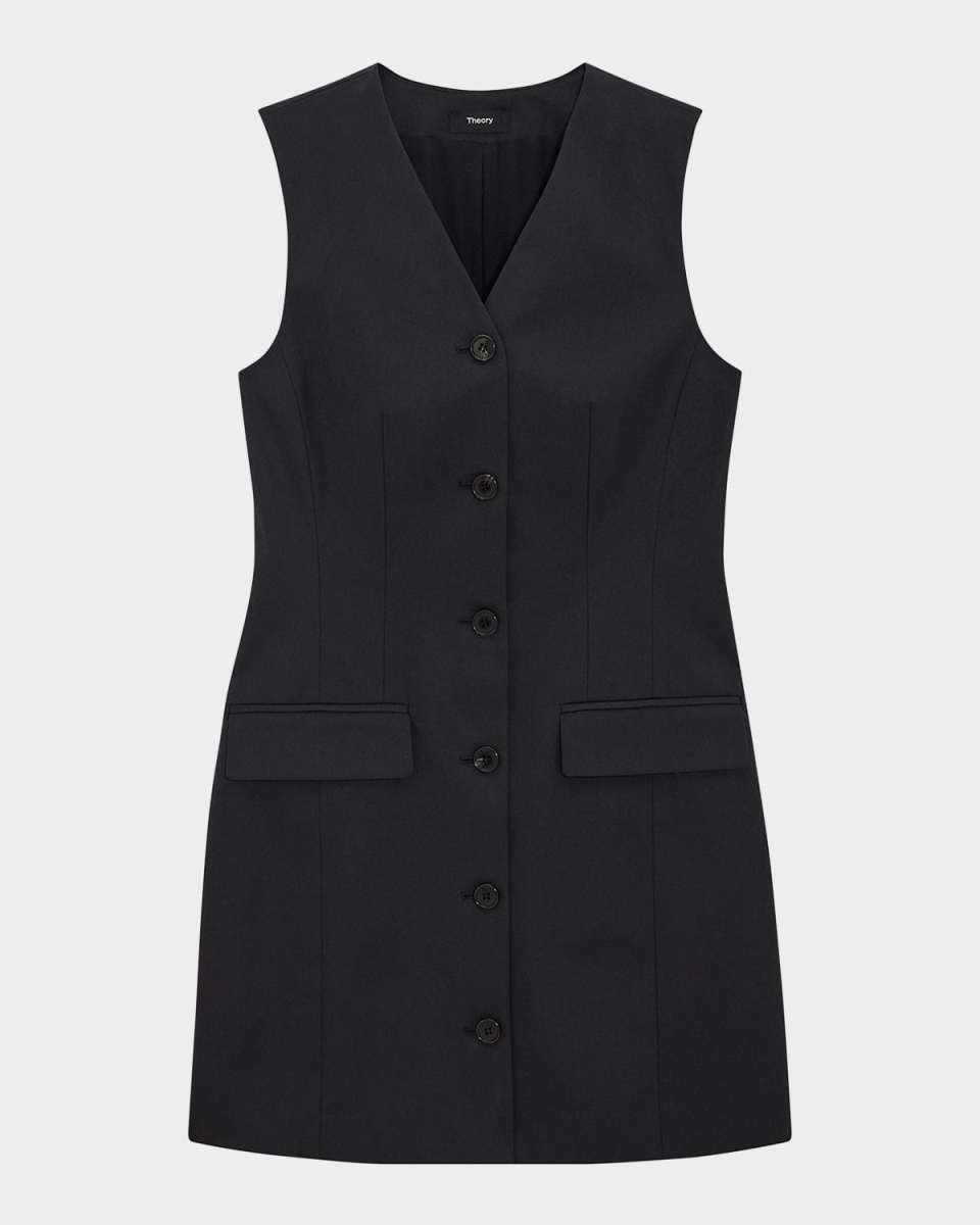 Cotton Chino Mini Blazer Dress